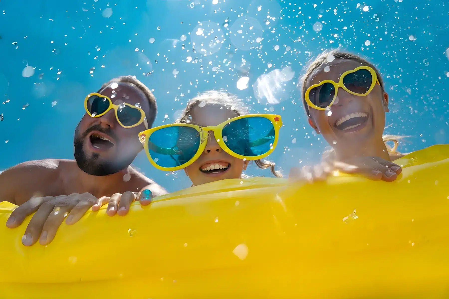 stock photo family having fun on summer vacation people jumping in swimming pool active lifestyle concept 1662188296 transformed upscayl 4x realesrgan x4plus resultat