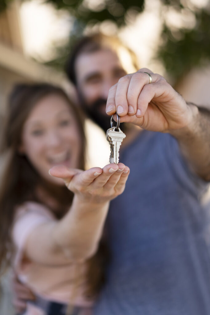 couple moving new house